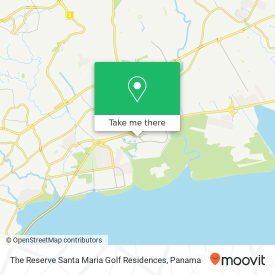 The Reserve  Santa Maria Golf   Residences map