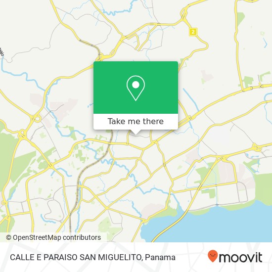 CALLE E  PARAISO  SAN MIGUELITO map