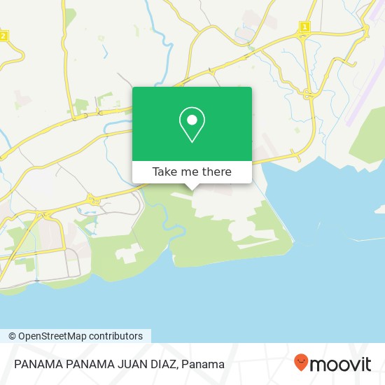 PANAMA PANAMA JUAN DIAZ map