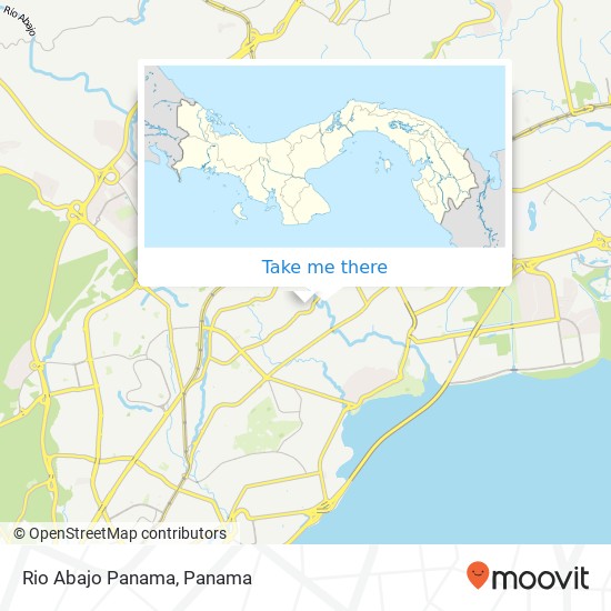 Rio Abajo  Panama map