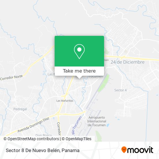 Sector 8 De Nuevo Belén map