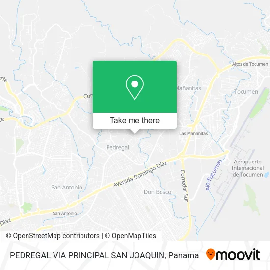Mapa de PEDREGAL VIA PRINCIPAL SAN JOAQUIN