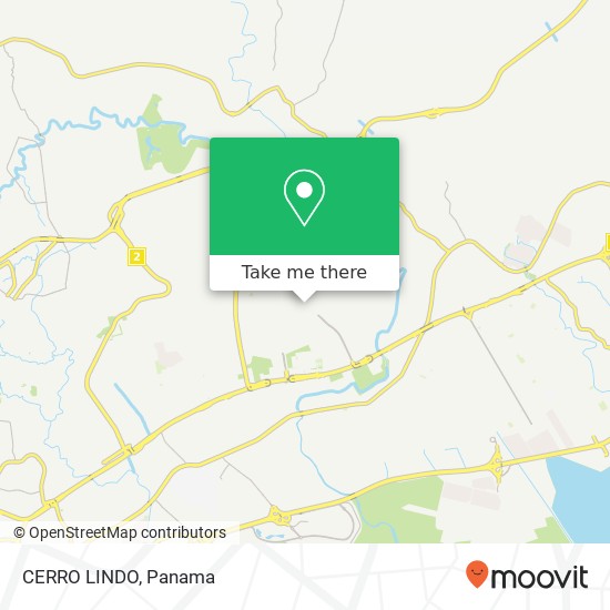 CERRO LINDO map