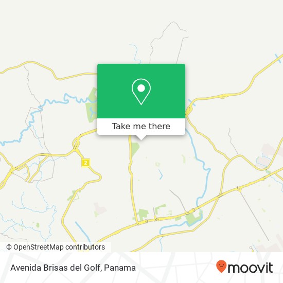 Avenida Brisas del Golf map