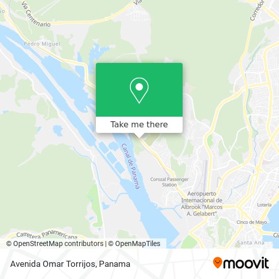 Mapa de Avenida Omar Torrijos