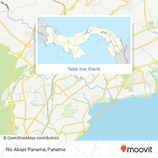 Rio Abajo  Panamá map