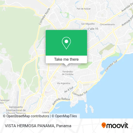 Mapa de VISTA HERMOSA PANAMA