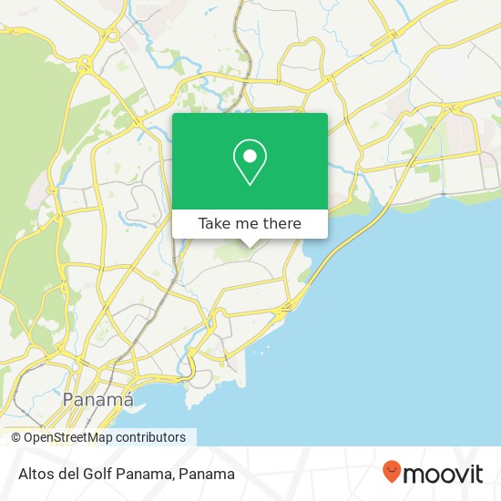 Altos del Golf  Panama map