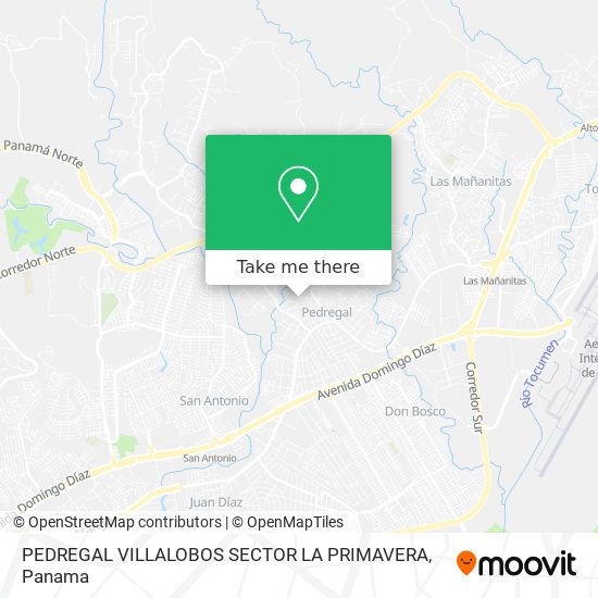 Mapa de PEDREGAL  VILLALOBOS  SECTOR LA PRIMAVERA