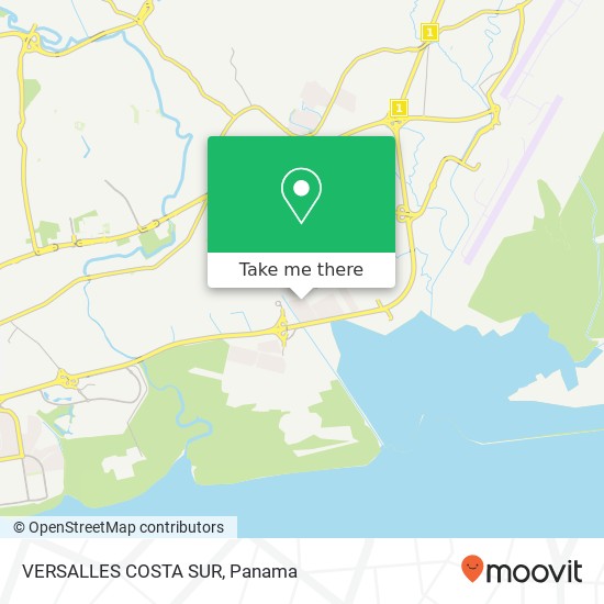 Mapa de VERSALLES  COSTA SUR