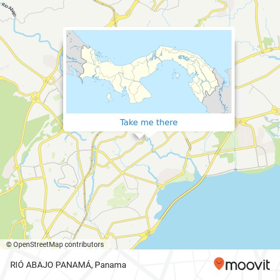 Mapa de RIÓ ABAJO  PANAMÁ