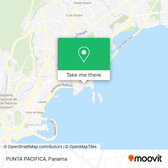 PUNTA PACIFICA map