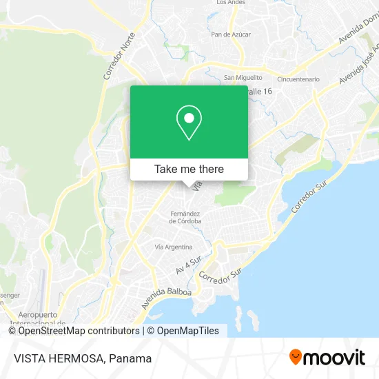 Mapa de VISTA HERMOSA