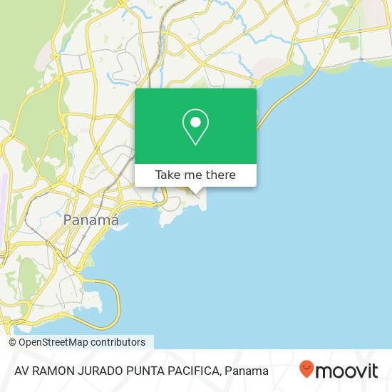 AV RAMON JURADO  PUNTA PACIFICA map