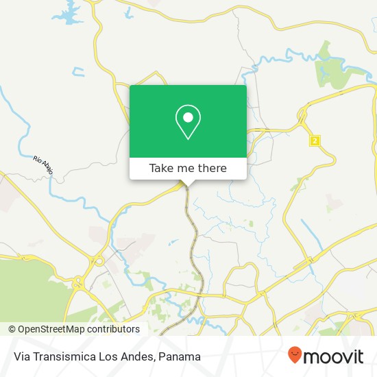 Mapa de Via Transismica  Los Andes