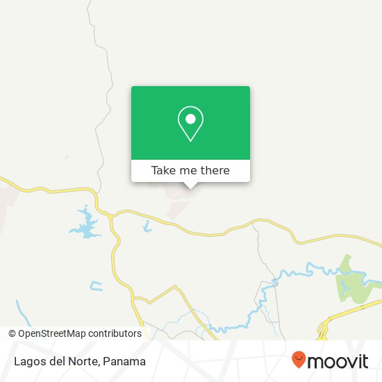 Lagos del Norte map