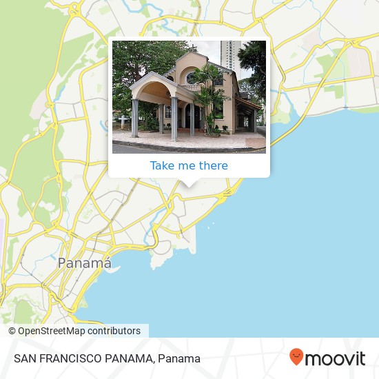 SAN FRANCISCO  PANAMA map