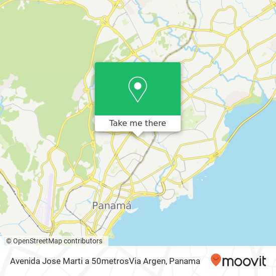 Mapa de Avenida Jose Marti a 50metrosVia Argen