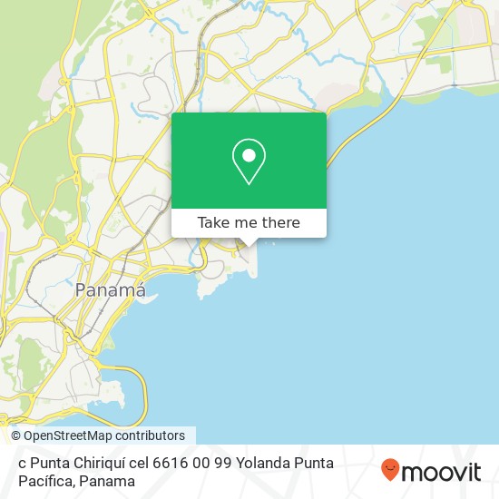 Mapa de c Punta Chiriquí  cel  6616 00 99 Yolanda  Punta Pacífica