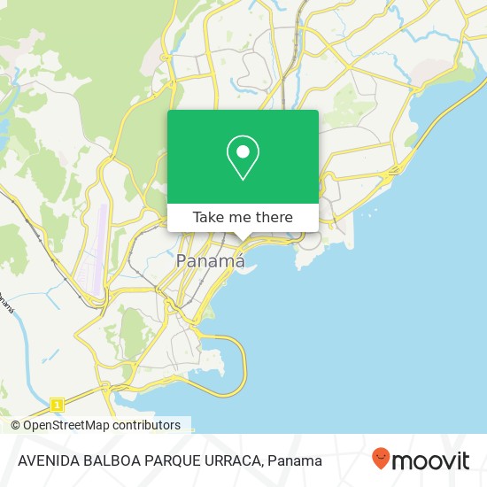 AVENIDA BALBOA   PARQUE URRACA map