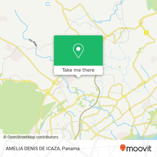 AMELIA DENIS DE ICAZA map