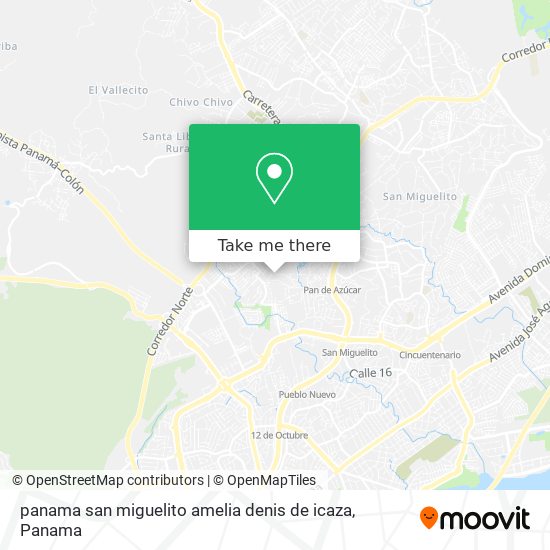 Mapa de panama  san miguelito  amelia denis de icaza