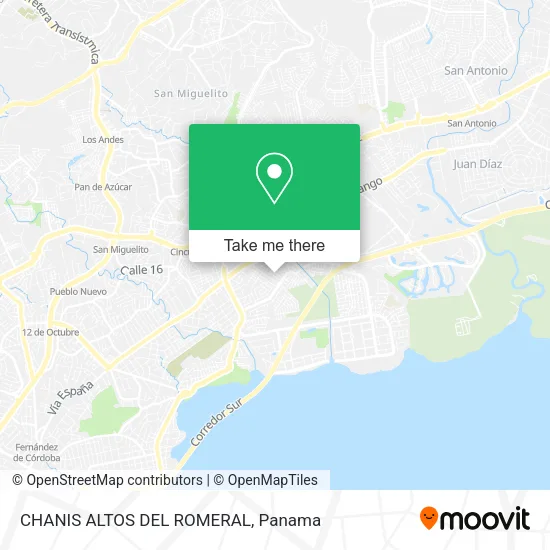 Mapa de CHANIS  ALTOS DEL ROMERAL