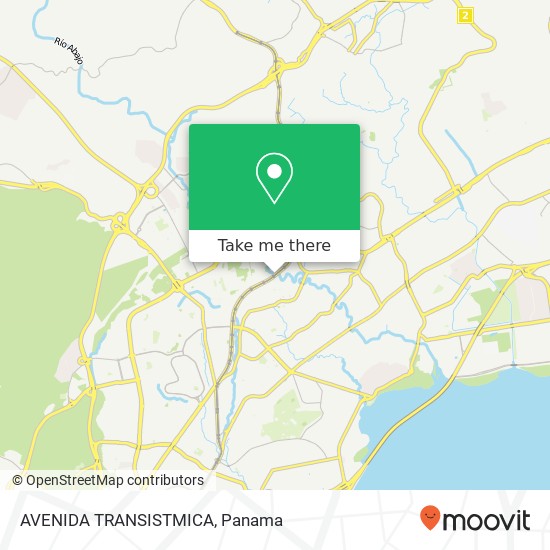 Mapa de AVENIDA TRANSISTMICA