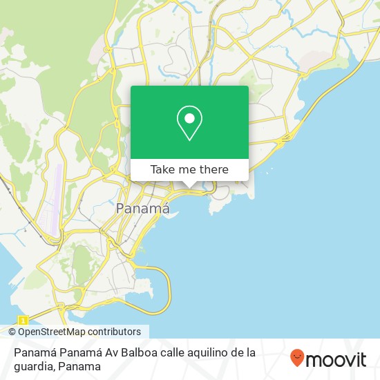 Panamá  Panamá  Av Balboa  calle aquilino de la guardia map