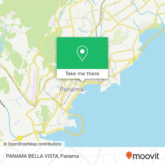 PANAMA BELLA VISTA map