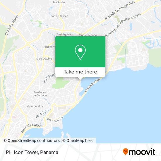 Mapa de PH Icon Tower