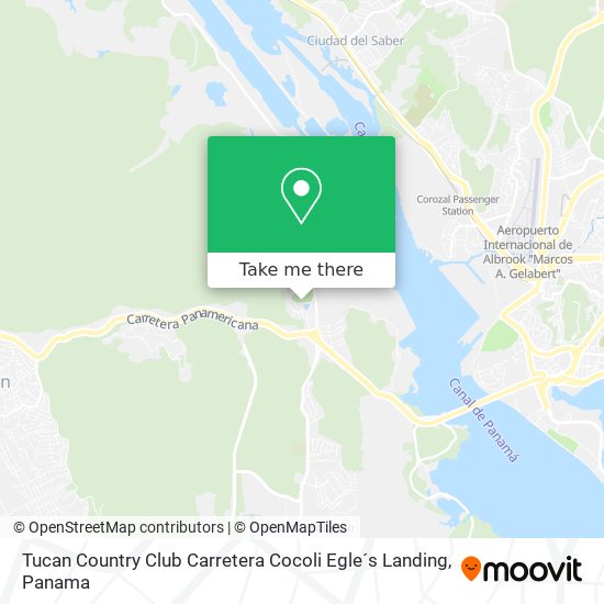 Tucan Country Club Carretera Cocoli Egle´s Landing map