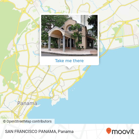 SAN FRANCISCO PANAMA map