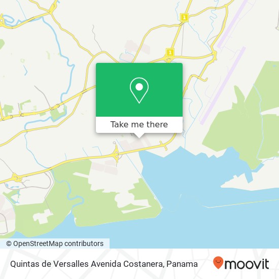 Quintas de Versalles Avenida Costanera map