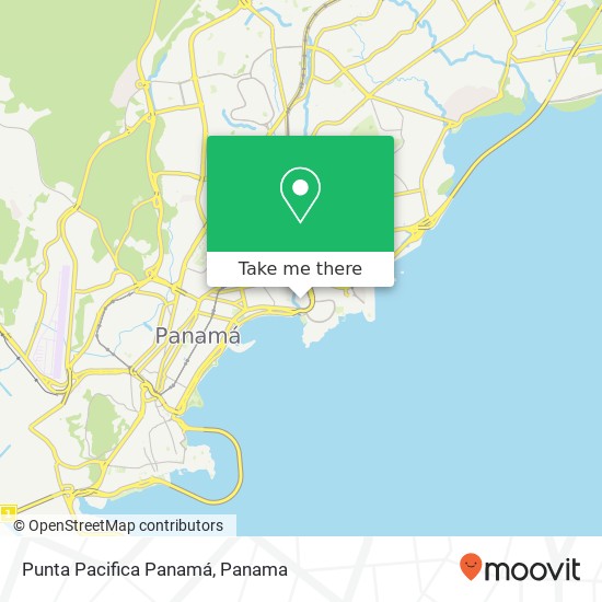 Punta Pacifica  Panamá map