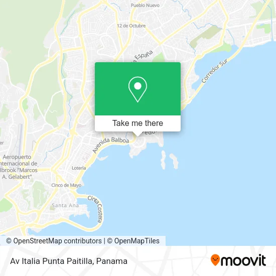 Av  Italia  Punta Paitilla map