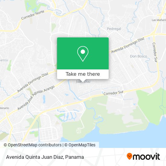 Mapa de Avenida Quinta Juan Diaz