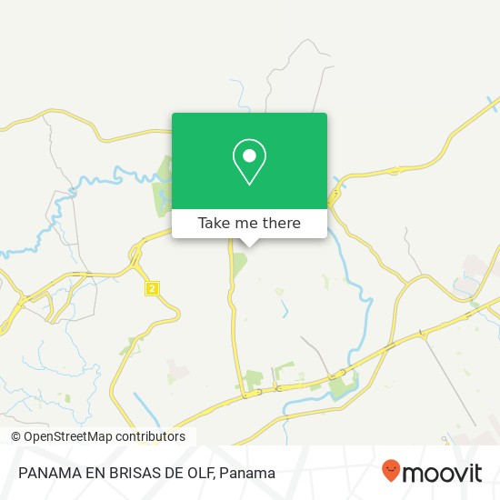 PANAMA EN BRISAS DE OLF map