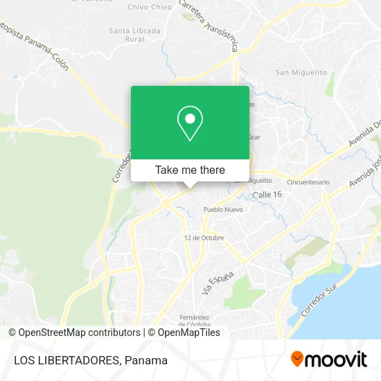Mapa de LOS LIBERTADORES