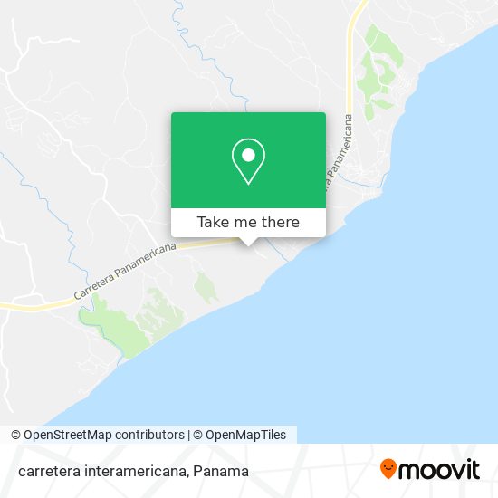 carretera interamericana map