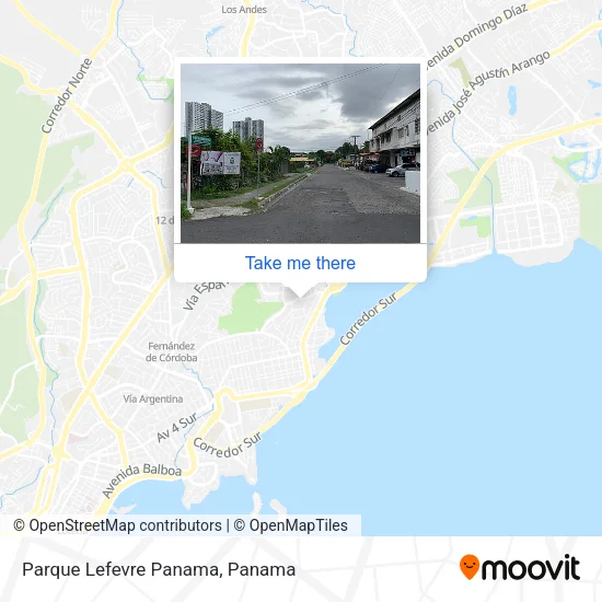 Mapa de Parque Lefevre  Panama