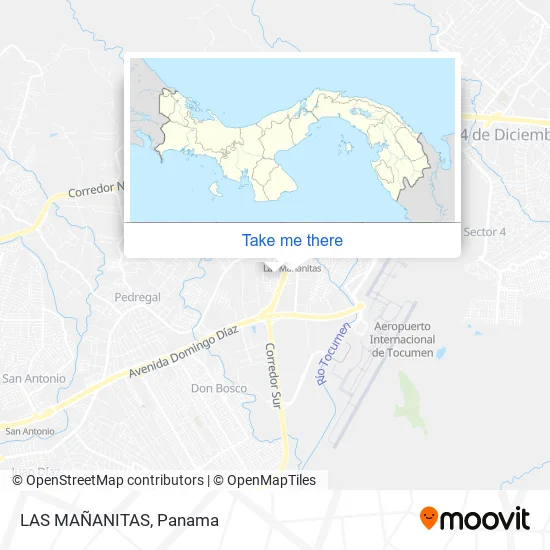 Mapa de LAS MAÑANITAS