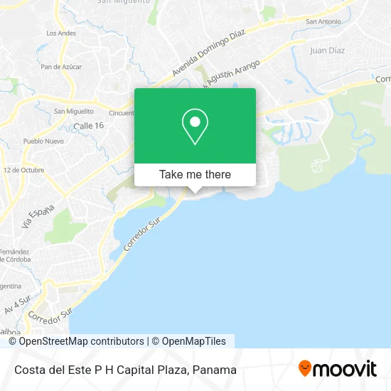 Costa del Este P H  Capital Plaza map