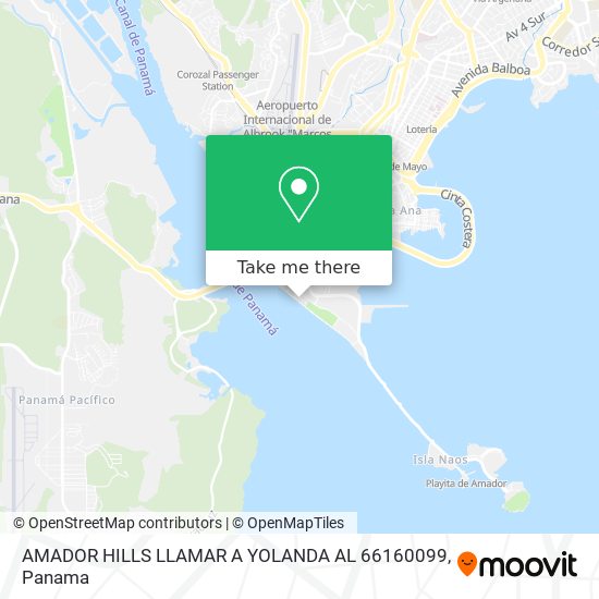 AMADOR HILLS  LLAMAR A YOLANDA AL 66160099 map