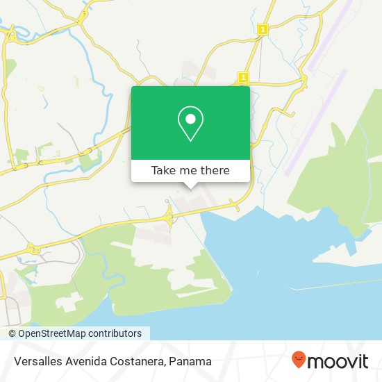 Mapa de Versalles  Avenida Costanera