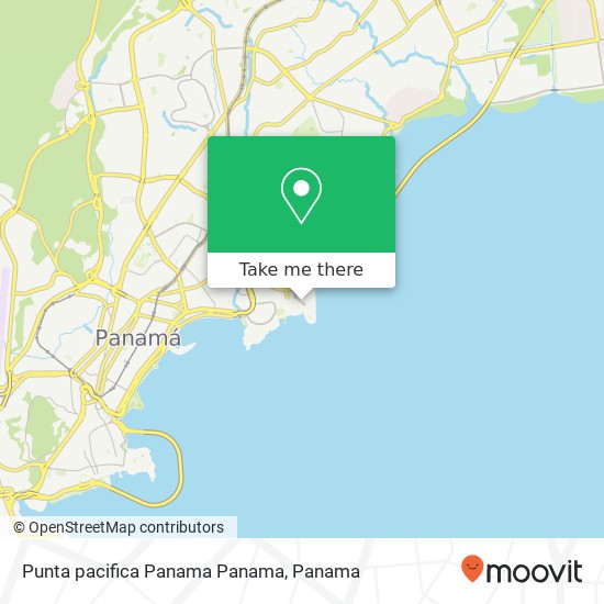 Punta pacifica  Panama  Panama map