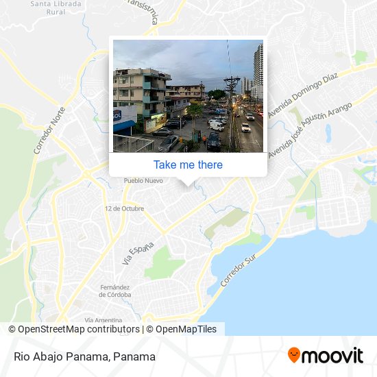 Mapa de Rio Abajo Panama