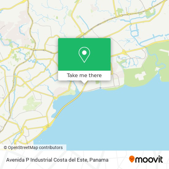 Avenida P  Industrial Costa del Este map