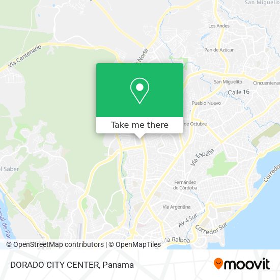 DORADO CITY CENTER map