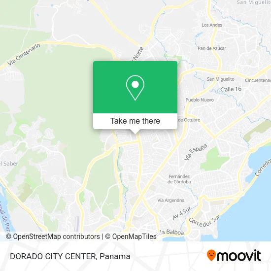 DORADO CITY CENTER map